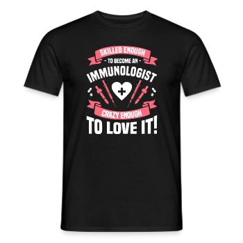 Assez habile pour devenir immunologiste - T-shirt homme - noir - Devant - AI Model Male 178 light (178cm)