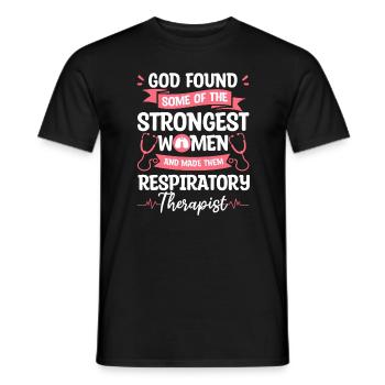 Die stärksten Frauen und machten sie atmungsaktiv - Männer T-Shirt - Schwarz - Vorne - AI Model Male 178 light (178cm)
