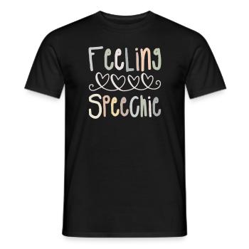 Feeling Speechie Sprachpathologe SLPA - Männer T-Shirt - Schwarz - Vorne - AI Model Male 178 light (178cm)