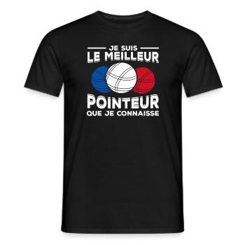 Je Suis Le Meilleur Pointeur Que Je Connaisse - T-shirt homme - noir - Devant - AI Model Male 178 light (178cm)