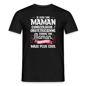 Je Suis Une Maman Gynecologue Obstetricienne Comme - T-shirt homme - noir - Devant - AI Model Male 178 light (178cm)