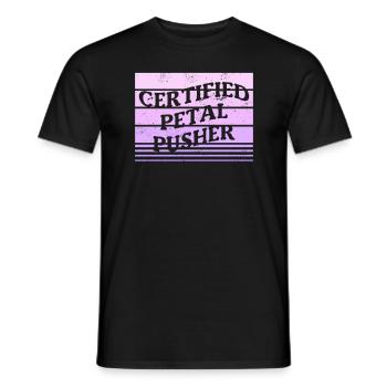 Zertifizierter Blütenschieber-Blumenarrangement-Florist - Männer T-Shirt - Schwarz - Vorne - AI Model Male 178 light (178cm)
