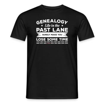 Life In The Past Lane lässt Sie sicherlich etwas verlieren - Männer T-Shirt - Schwarz - Vorne - AI Model Male 178 light (178cm)