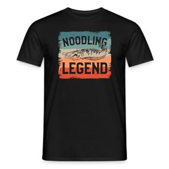 Noodling Legend Catfish Catfishing Fishing - T-shirt homme - noir - Devant - AI Model Male 178 light (178cm)
