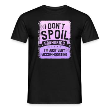 I Don't Spoil Grandkids I'm Just Very - Men's T-Shirt - black - Front - AI Model Male 178 light (178cm)