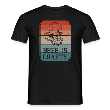 Bier ist handwerklich Brauen Brauen Brauen - Männer T-Shirt - Schwarz - Vorne - AI Model Male 178 light (178cm)