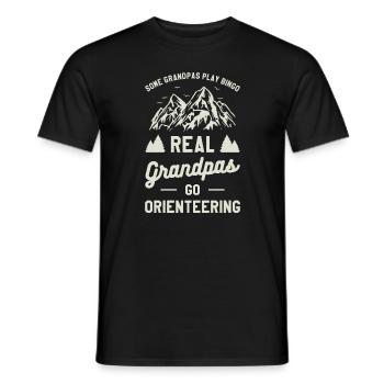 Manche Opas spielen Bingo Echte Opas Go - Männer T-Shirt - Schwarz - Vorne - AI Model Male 178 light (178cm)