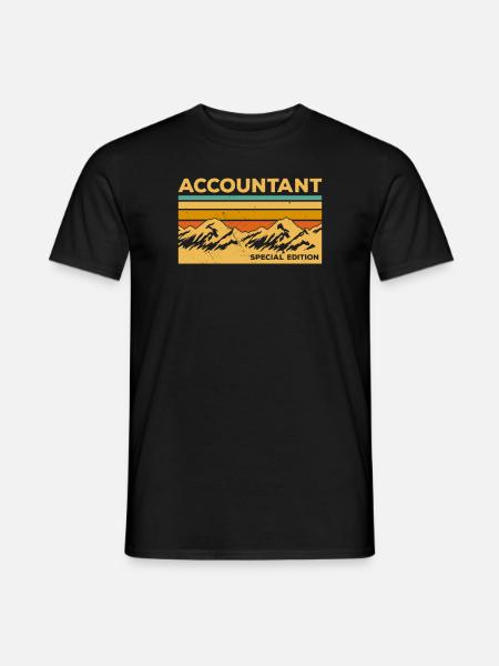 Retro revisor Special Edition Regnskab CPA - Mænd T-shirt - sort