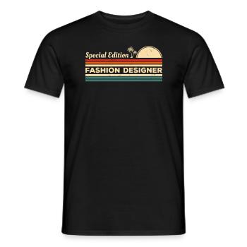 Vintage Special Edition Fashion Designer Designing - Men's T-Shirt - black - Front - AI Model Male 178 light (178cm)