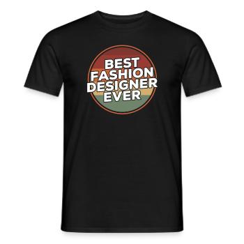 Vintage Best Fashion Designer Ever Designing - Men's T-Shirt - black - Front - AI Model Male 178 light (178cm)