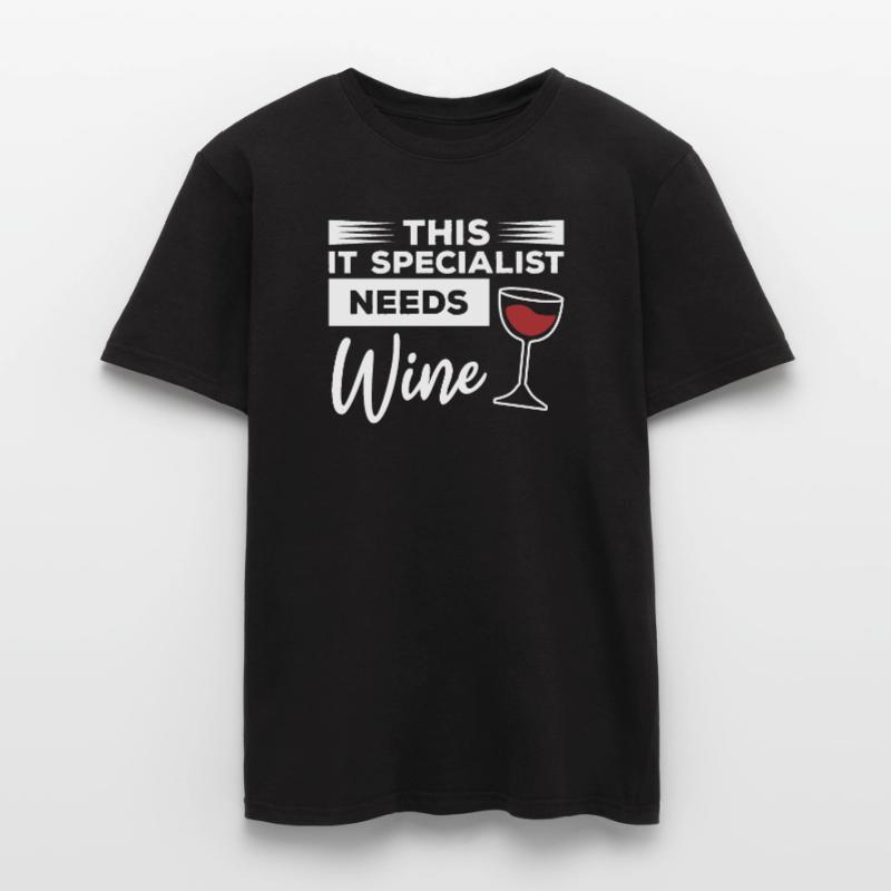 This IT Specialist Needs Wine Programmer Men's T-Shirt
