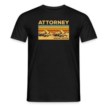 Vintage Attorney Special Edition Law Lawyer - T-shirt homme - noir - Devant - AI Model Male 178 light (178cm)