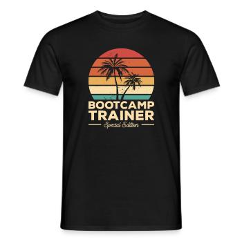 Vintage Bootcamp Trainer Special Edition Training - Men's T-Shirt - black - Front - AI Model Male 178 light (178cm)