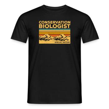 Vintage Conservation Biologist Sonderausgabe - Männer T-Shirt - Schwarz - Vorne - AI Model Male 178 light (178cm)
