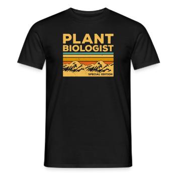 Vintage Pflanzenbiologe Sonderausgabe Botanik - Männer T-Shirt - Schwarz - Vorne - AI Model Male 178 light (178cm)