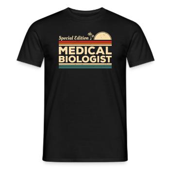 Vintage Sonderausgabe Medizinischer Biologe Biologie - Männer T-Shirt - Schwarz - Vorne - AI Model Male 178 light (178cm)