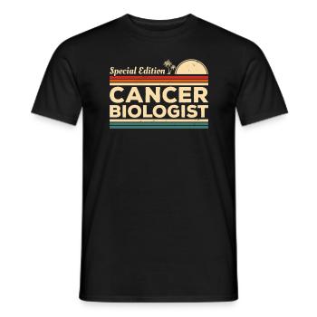 Vintage Sonderausgabe Krebsbiologe Biologie - Männer T-Shirt - Schwarz - Vorne - AI Model Male 178 light (178cm)
