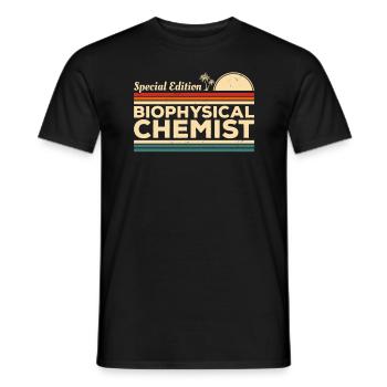 Vintage Special Edition Biophysical Chemist - Men's T-Shirt - black - Front - AI Model Male 178 light (178cm)