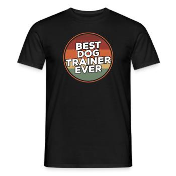 Vintage meilleur dresseur de chiens de tous les temps - T-shirt homme - noir - Devant - AI Model Male 178 light (178cm)