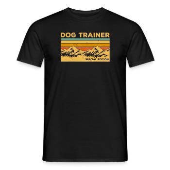 Vintage Dog Trainer Special Edition Chiens - T-shirt homme - noir - Devant - AI Model Male 178 light (178cm)