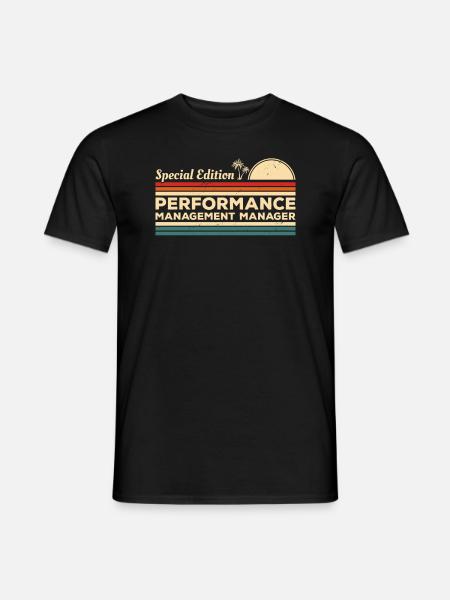 Vintage Performance Management Manager - Men's T-Shirt - black