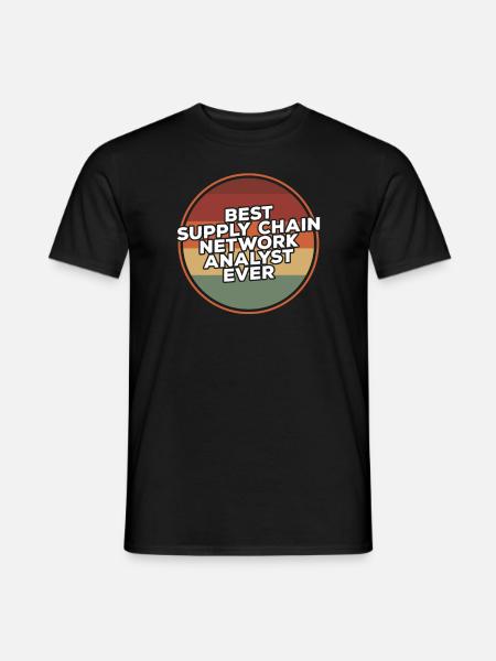 Bester Supply-Chain-Netzwerk-Analyst aller Zeiten - Männer T-Shirt - Schwarz