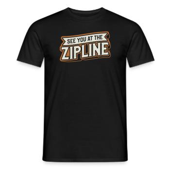Rendez-vous à la tyrolienne Tyrolienne - T-shirt homme - noir - Devant - AI Model Male 178 light (178cm)
