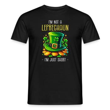 Ich bin kein Kobold, ich bin nur ein kleiner St. Patricks - Männer T-Shirt - Schwarz - Vorne - AI Model Male 178 light (178cm)