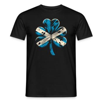 Shamrock Ecosse drapeau Saint Patrick St Patricks - T-shirt homme - noir - Devant - AI Model Male 178 light (178cm)