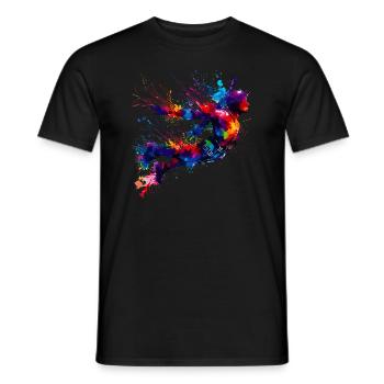 Splash Art Bungee Jumping Bungy Bungee Jumper - T-shirt homme - noir - Devant - AI Model Male 178 light (178cm)