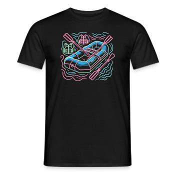 River Wildwasser Rafting Rafter - Männer T-Shirt - Schwarz - Vorne - AI Model Male 178 light (178cm)