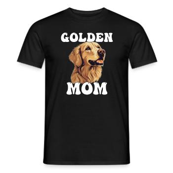 Golden Mom - Men's T-Shirt - black - Front - AI Model Male 178 light (178cm)