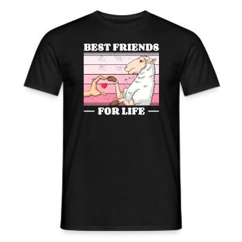 Schafliebhaber Freund Lamm Lämmer - Männer T-Shirt - Schwarz - Vorne - AI Model Male 178 light (178cm)
