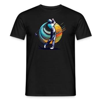 Golfer Golfspieler Golfer Golfer - Männer T-Shirt - Schwarz - Vorne - AI Model Male 178 light (178cm)
