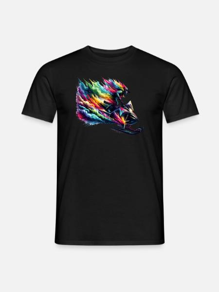 Snowmobile Snow Winter Snowmobiling Snowmobiler - Men's T-Shirt - black