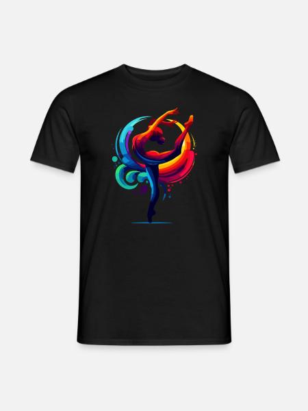 Turnerin Akrobatinnen Gymnastik Gymnastik Gymnastik - Männer T-Shirt - Schwarz