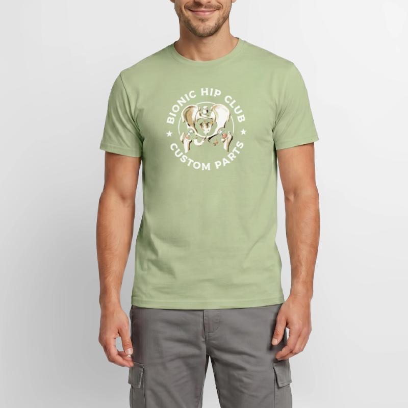 Bionic Hip Replacement Surgery Joint Recovery Men's T-Shirt