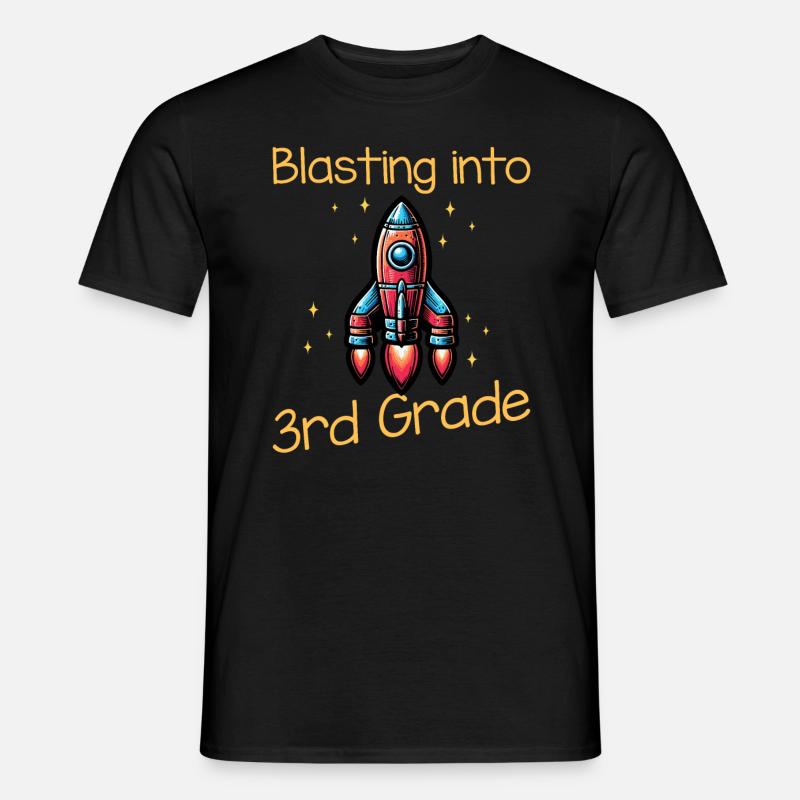 Blasting Into 3rd Grade - Männer T-Shirt - Schwarz
