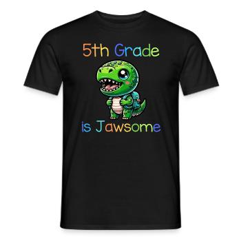 5th Grade Is Jawsome - Men's T-Shirt - black - Front - AI Model Male 178 light (178cm)