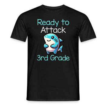 Ready To Attack 3rd Grade - Männer T-Shirt - Schwarz - Vorne - AI Model Male 178 light (178cm)
