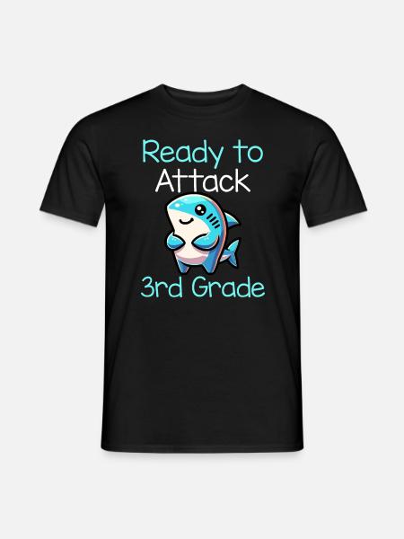 Ready To Attack 3rd Grade - Männer T-Shirt - Schwarz
