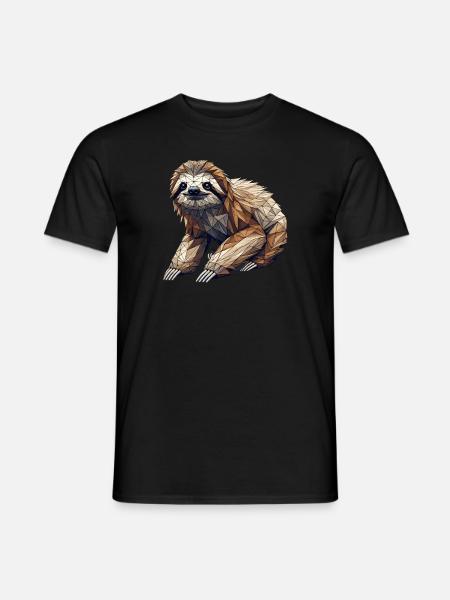 Faule Faultiere Herz Faultier Bär - Männer T-Shirt - Schwarz