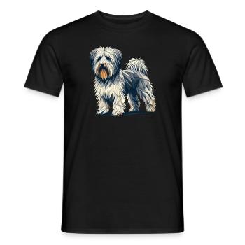 Art géométrique Havanais Havanais - T-shirt homme - noir - Devant - AI Model Male 178 light (178cm)