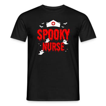 Spooky Nurse - Halloween - Men's T-Shirt - black - Front - AI Model Male 178 light (178cm)