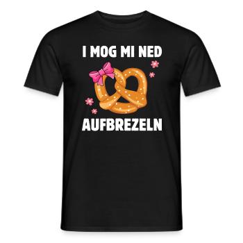 Ich Mag Mich Nicht Aufbrezeln - Volksfest - Männer T-Shirt - Schwarz - Vorne - AI Model Male 178 light (178cm)