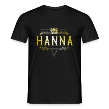 Hanna - Männer T-Shirt - Schwarz - Vorne - AI Model Male 178 light (178cm)