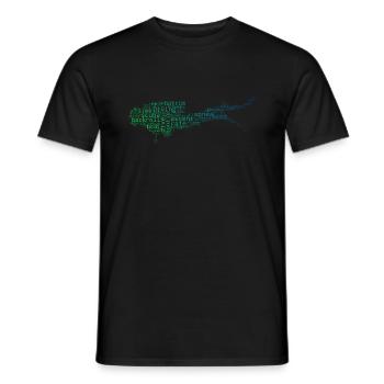 Scuba Taucher Scuba Tauchen Tauchen Herren - Männer T-Shirt - Schwarz - Vorne - AI Model Male 178 light (178cm)