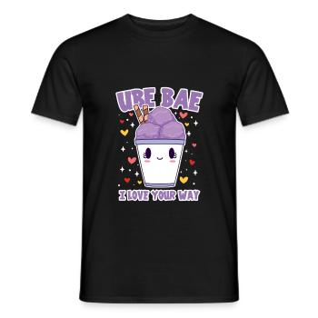 Ube Bae Süße Liebe für Eisfans - Männer T-Shirt - Schwarz - Vorne - AI Model Male 178 light (178cm)