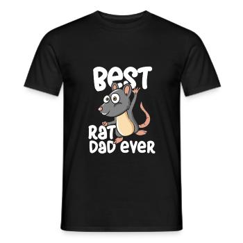 Meilleur papa rat de tous les temps - T-shirt homme - noir - Devant - AI Model Male 178 light (178cm)