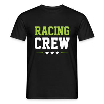 Équipage de course - T-shirt homme - noir - Devant - AI Model Male 178 light (178cm)